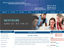 Tablet Screenshot of dichthuathangdau.com